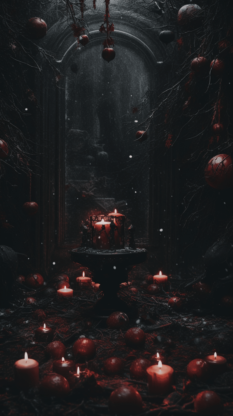 Dark Christmas Aesthetic Wallpaper