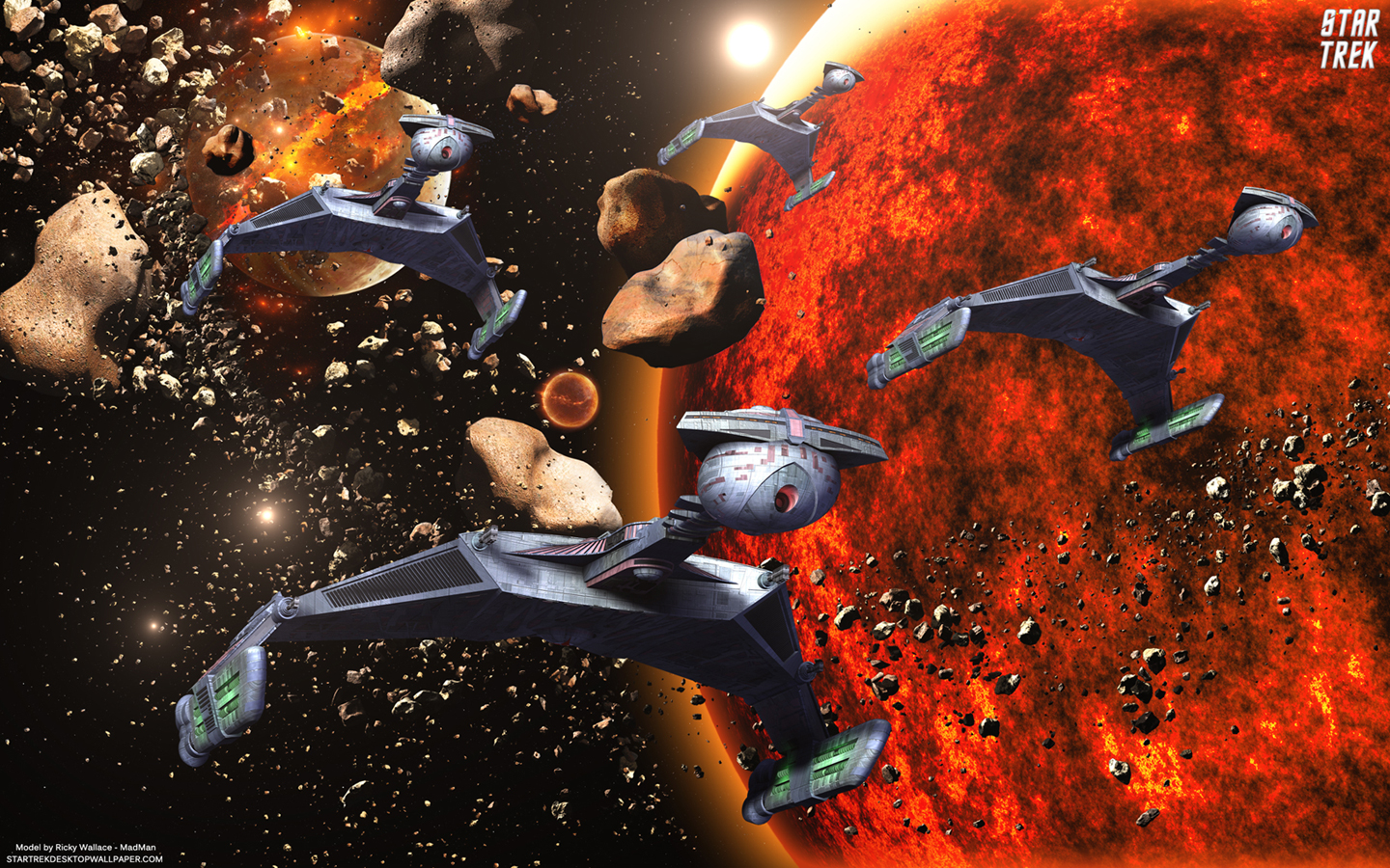 Klingon D7 Battlecruisers Star Trek Puter Desktop Wallpaper