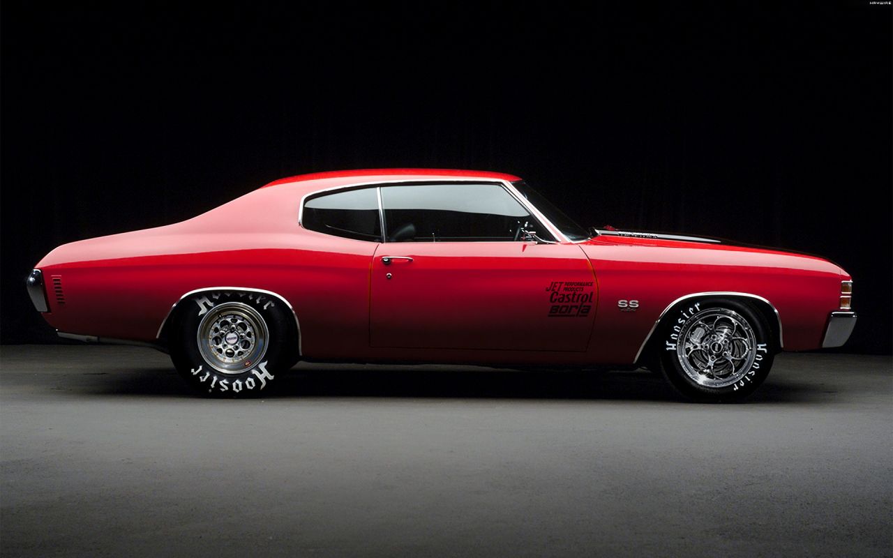 Chevelle Ss Red Side View Wallpaper 1280800   Chevrolet Wallpapers 1280x800