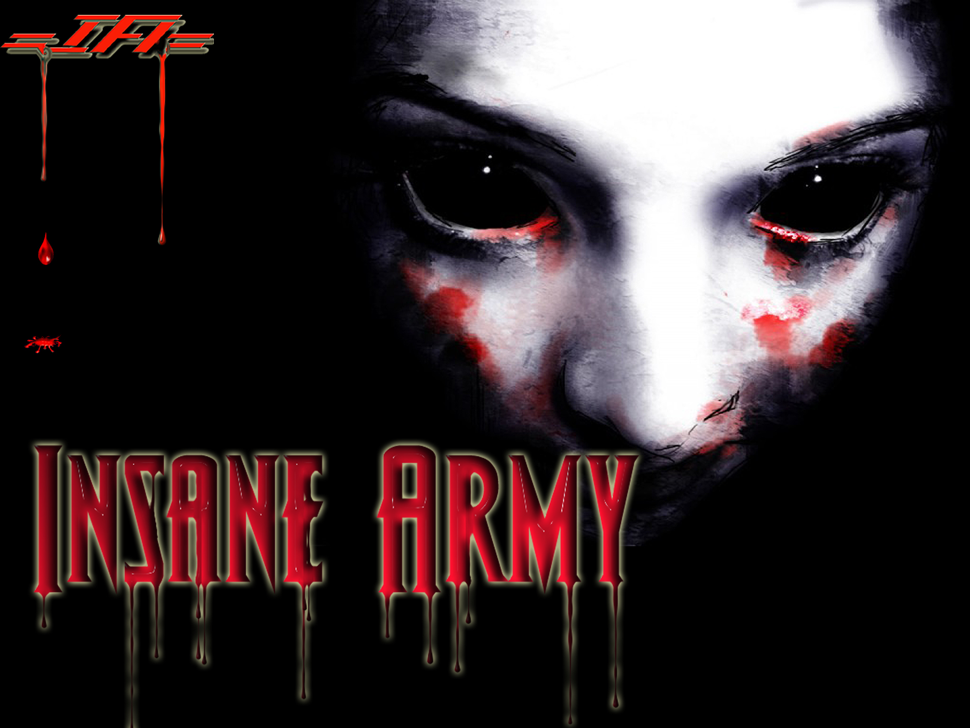 Wallpaper Cool Insane Army Evil Eyes