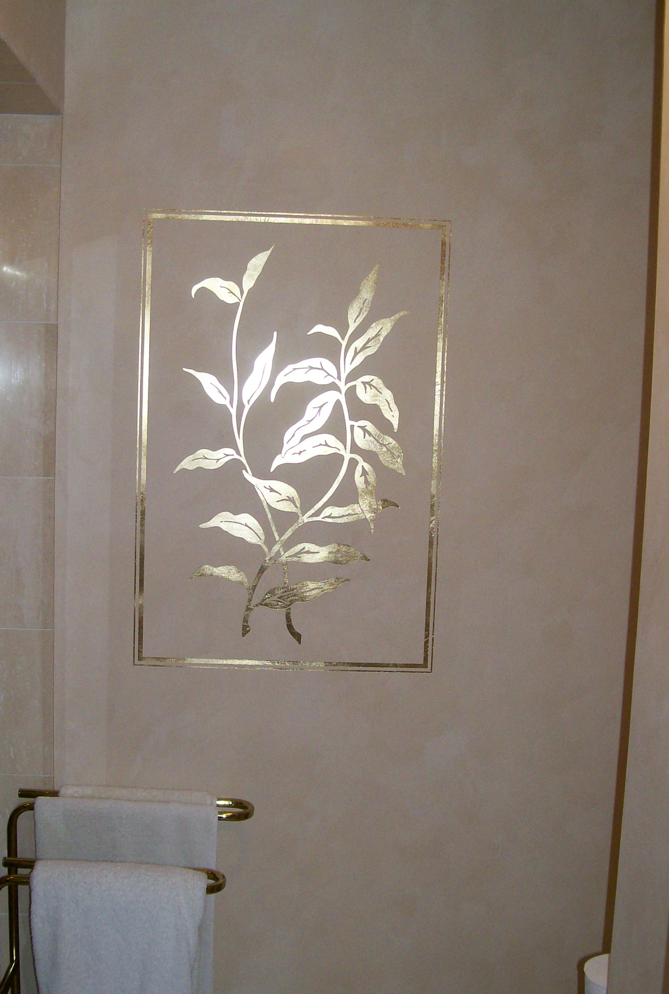 Free download Gold Leafing Meets Venetian Plaster Painting In