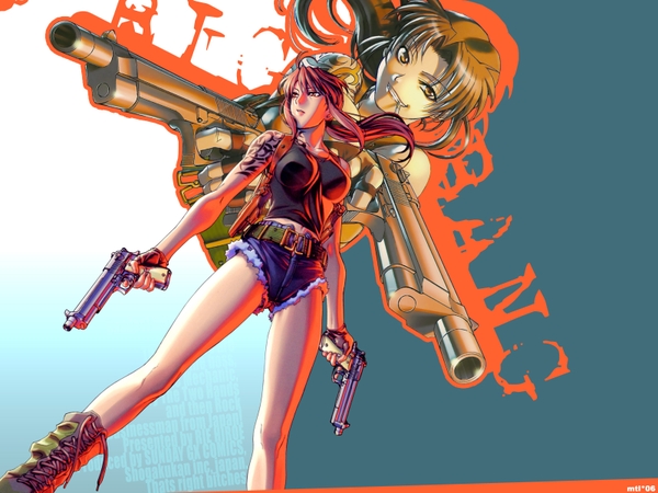 Revy Black Lagoon Anime Girls Wallpaper Desktop