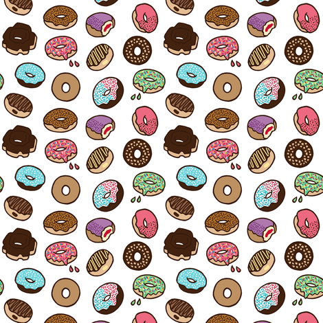 Tiny Donuts Wallpaper Bettyturbo Spoonflower