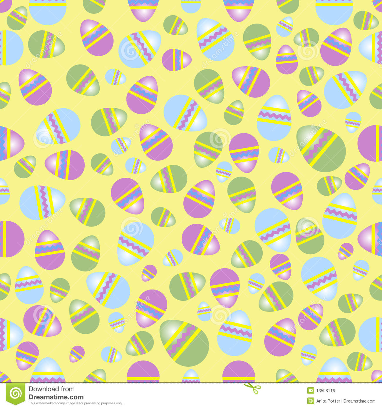 Easter Egg Pattern Background Seamless