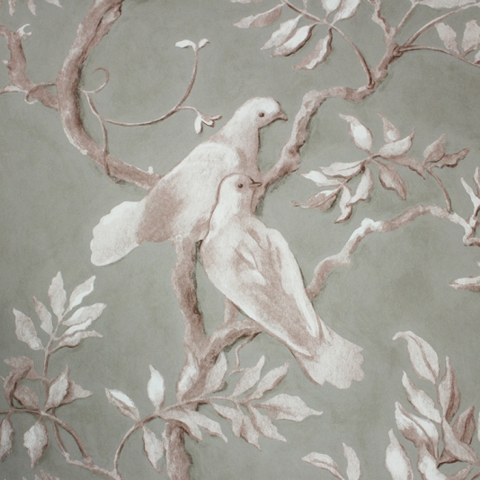 Doves Wallpaper A Wide Width Featuring Beautiful Print By