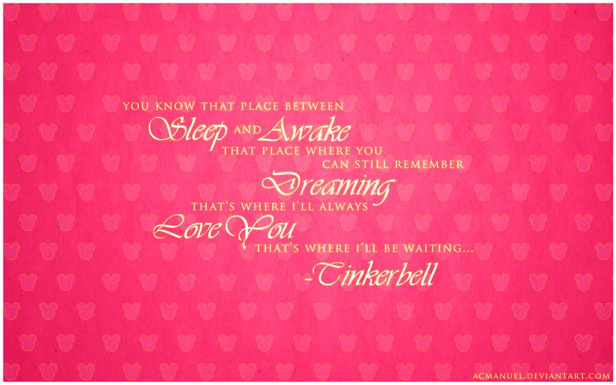 Tinkerbell Quote Disney Wallpaper By Acmanuel01