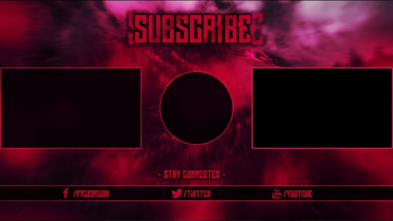 Outro With Red Background Best For Your Videos Eee