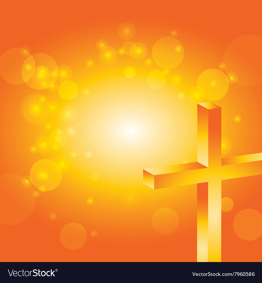 Easter Jesus Cross Background Royalty Vector Image