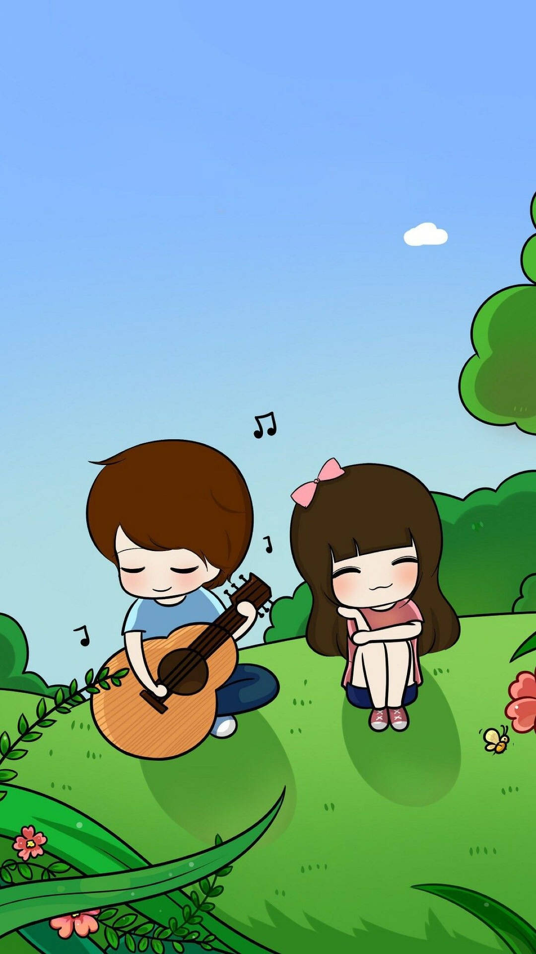 Top Cute Couples Cartoon Wallpaper Full HD 4k To Use