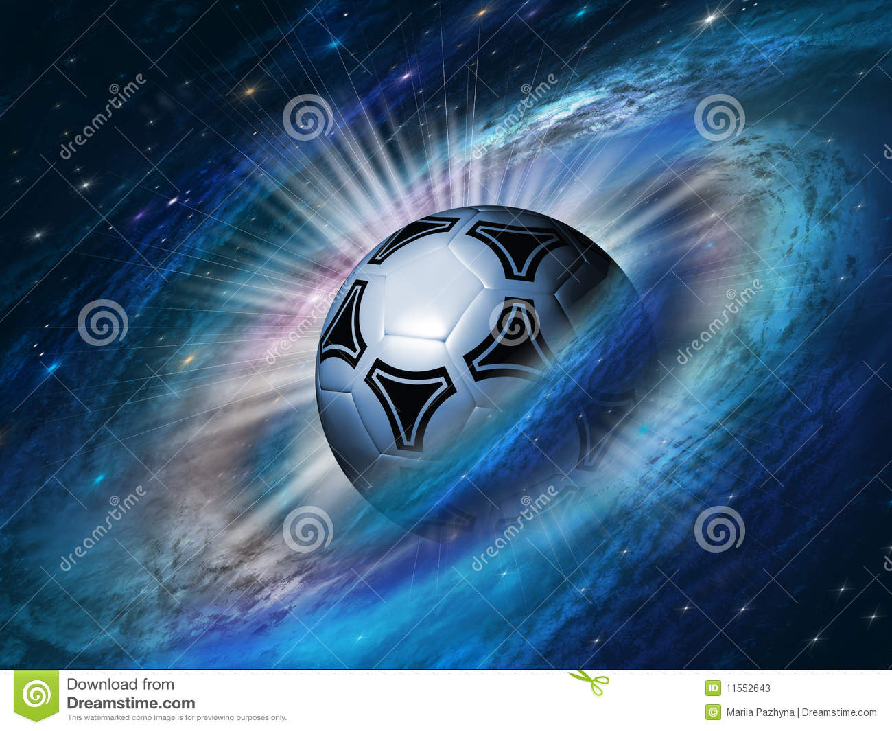 Cool Soccer Ball Background Cosmos Background With A