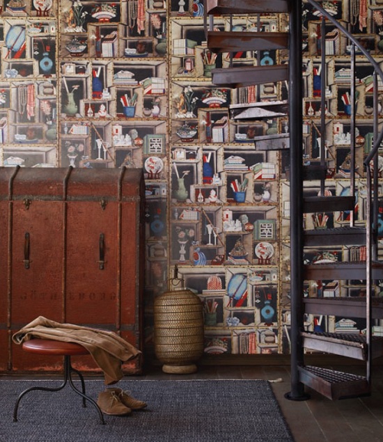 Free download Wallpapers Home Design Kitchen Stripes Wallpaper Mix