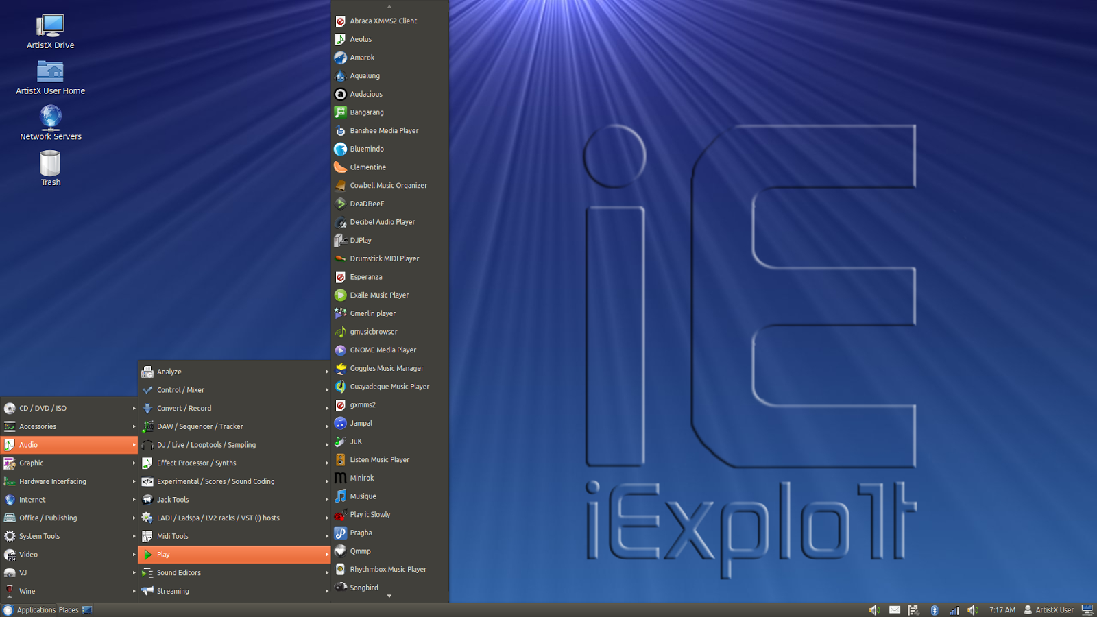 Artistx The Linux Distro For Artists Iexplo1t