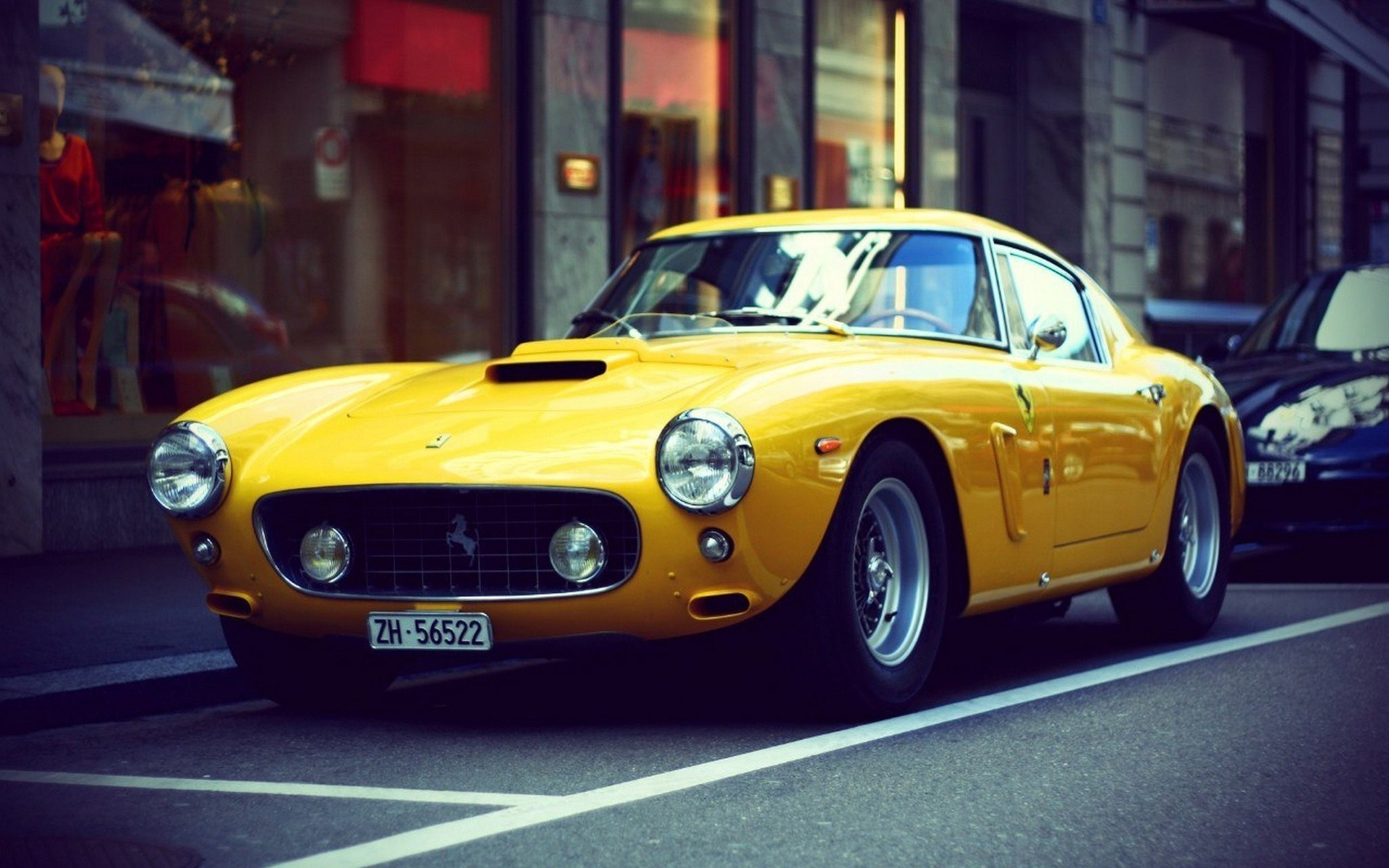 Ferrari Classic Car Photo Street City London HD Wallpaper