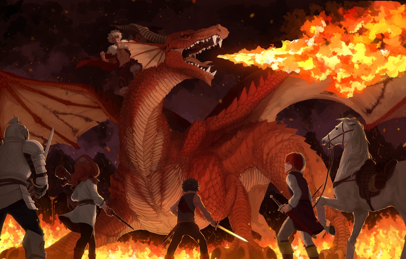 Wallpaper Dragon Horse Villain Heroes My Hero Academia Boku