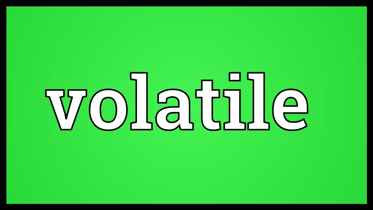 Volatile Word On Green Wallpaper