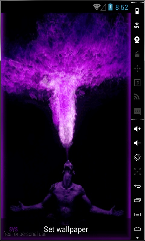 Purple Smoke Live Wallpaper Apps For Android Phone