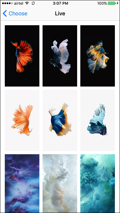Set And Use Live Wallpaper On iPhone 6s Plus
