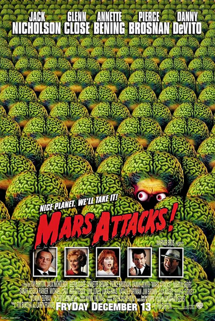 Mars Attacks Sci Fi Movie Posters Wallpaper Image