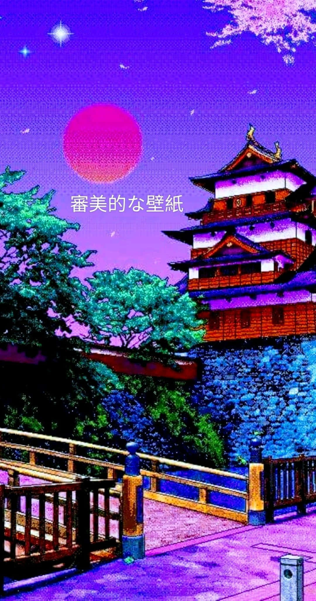 Purple Japanese Wallpaper