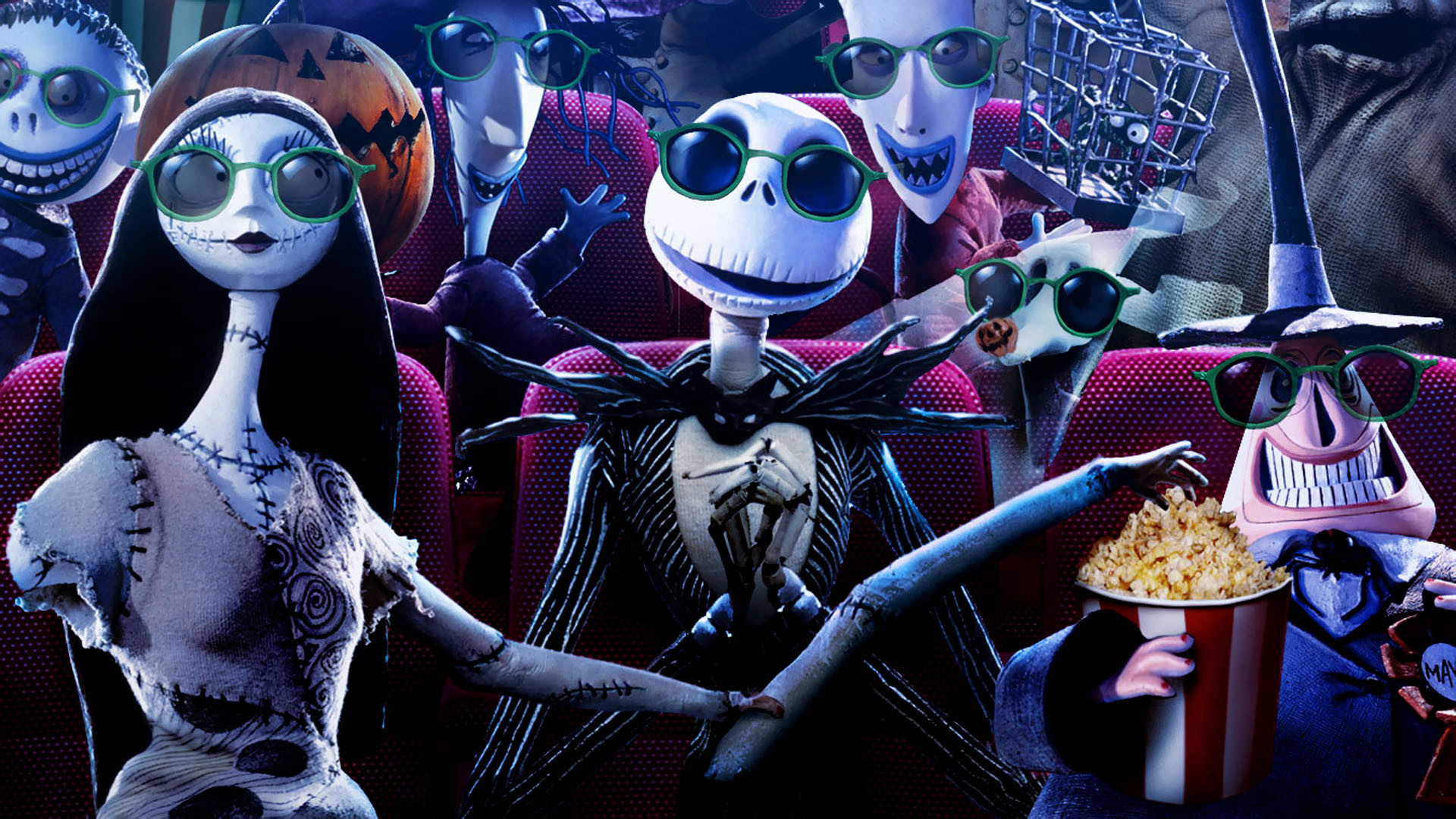 Jack and Friends Nightmare Before Christmas Wallpaper   Christmas