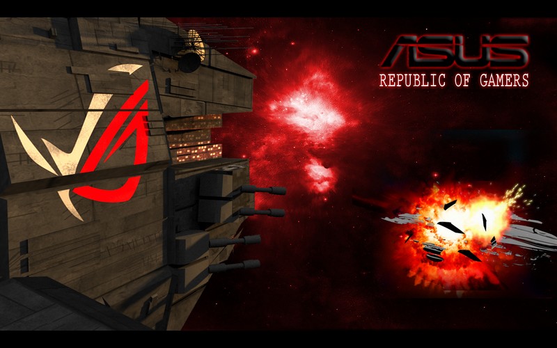 ROG Wallpaper Collection 2012 ASUS ROG Battleships   by GamerDaPro 800x500