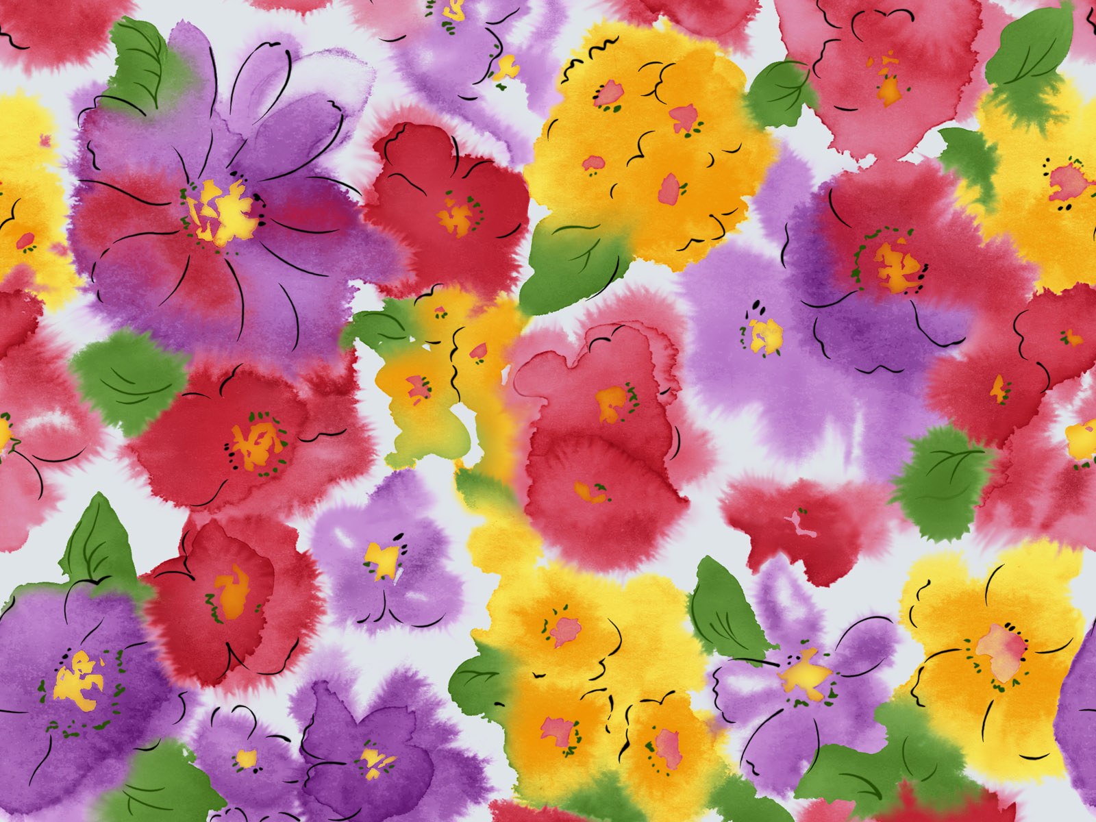 Paintings Flower Background Wallpaper Wallcoo