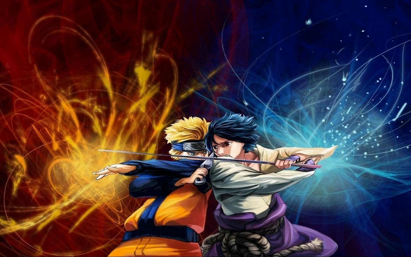 Fondo De Pantalla Naruto Vs Sasuke Wallpaper Hq 1080p