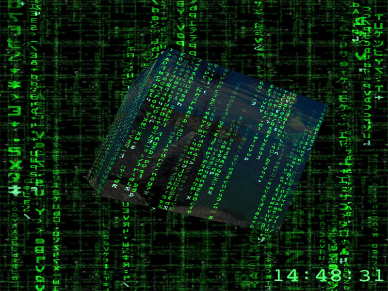 Screenshots Of 3d Matrix Screensaver