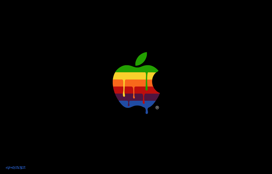 Apple Logo Retro   Graffiti by elclon on