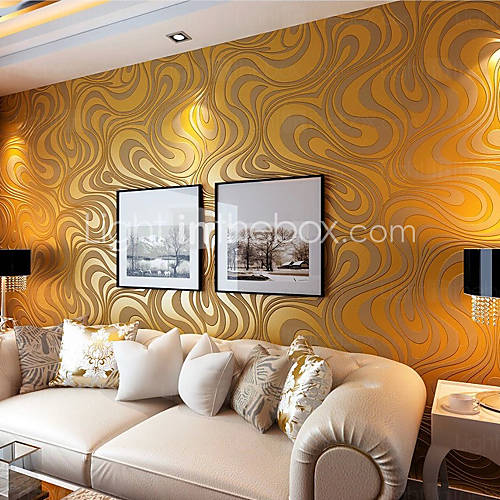 Contemporary Wallpaper Art Deco 3D Sprinkling Gold Abstraction 500x500