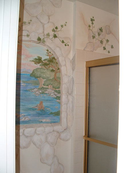 Bathroom Wall Murals By Colette Painted