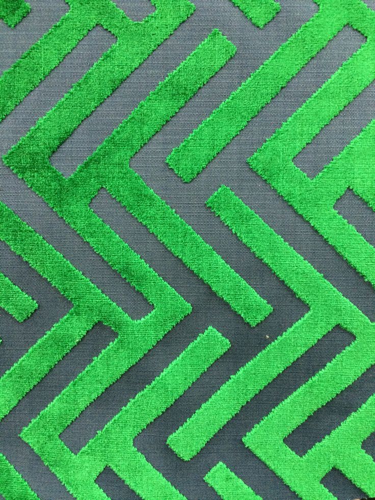 Fabric green geometric Fabrics and Wallpaper Pinterest 736x981