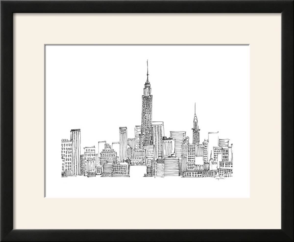 Drawing New York Skyline Wallpaper