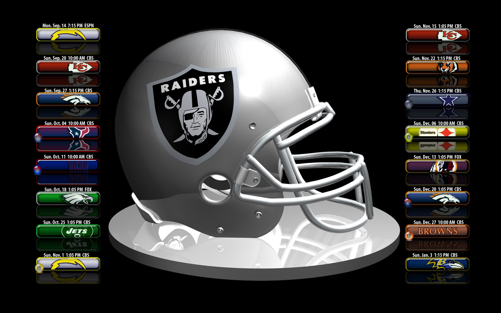 Oakland Raiders NFL Football Front Page