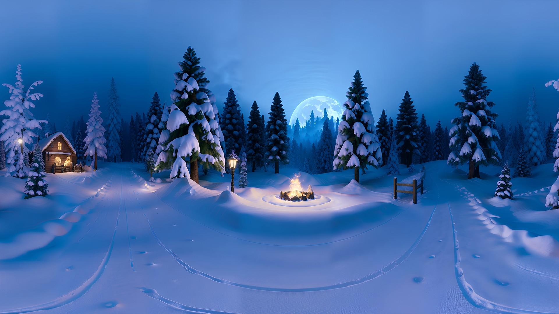 HDri Stylized Winter Fantasy 8k In Textures Ue Marketplace
