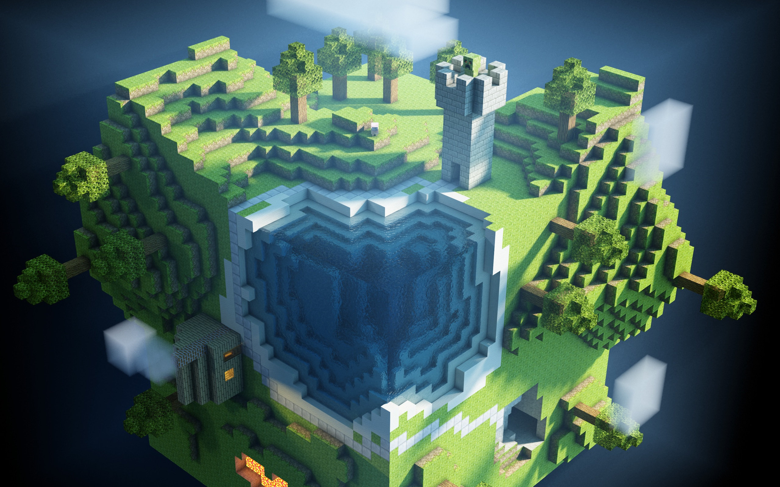 Minecraft World Wallpaper Background