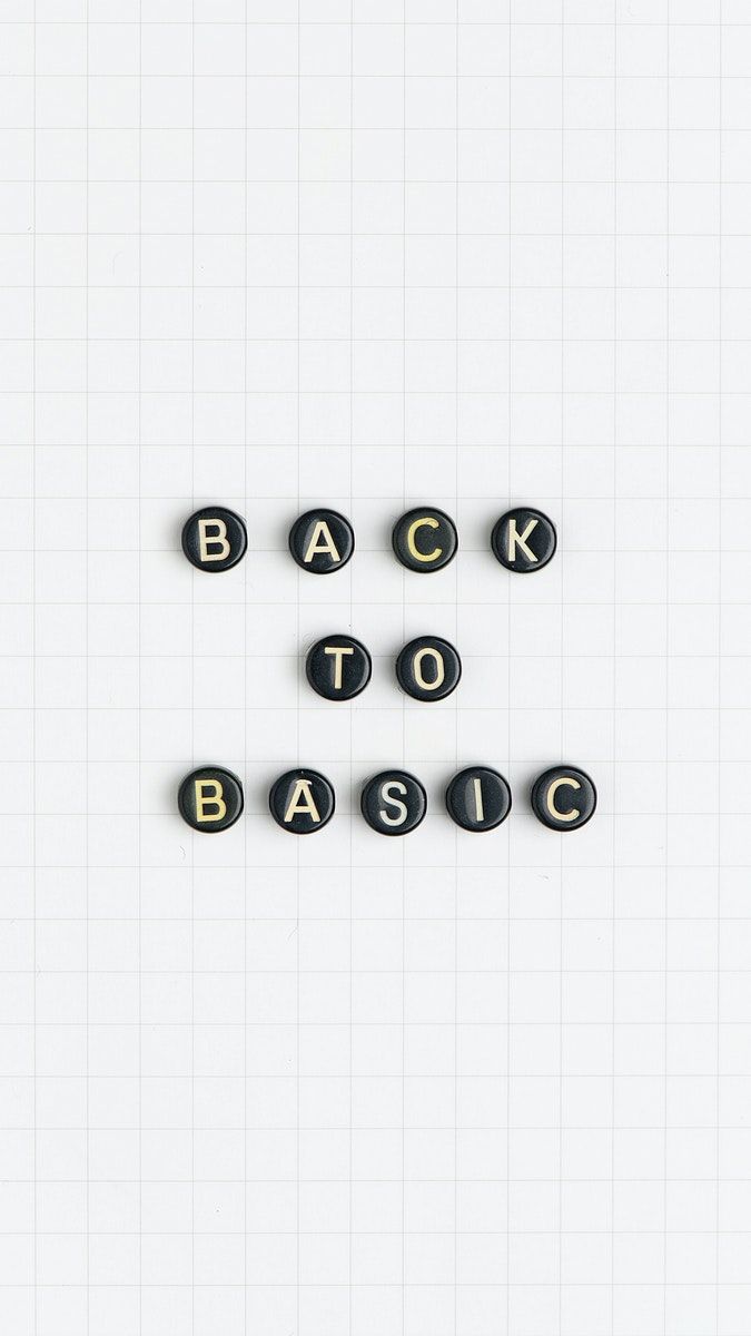 Black Back To Basic Beads Text Typography Image By Rawpixel