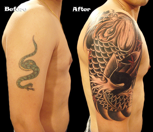 Cover Up Tattoo Design
