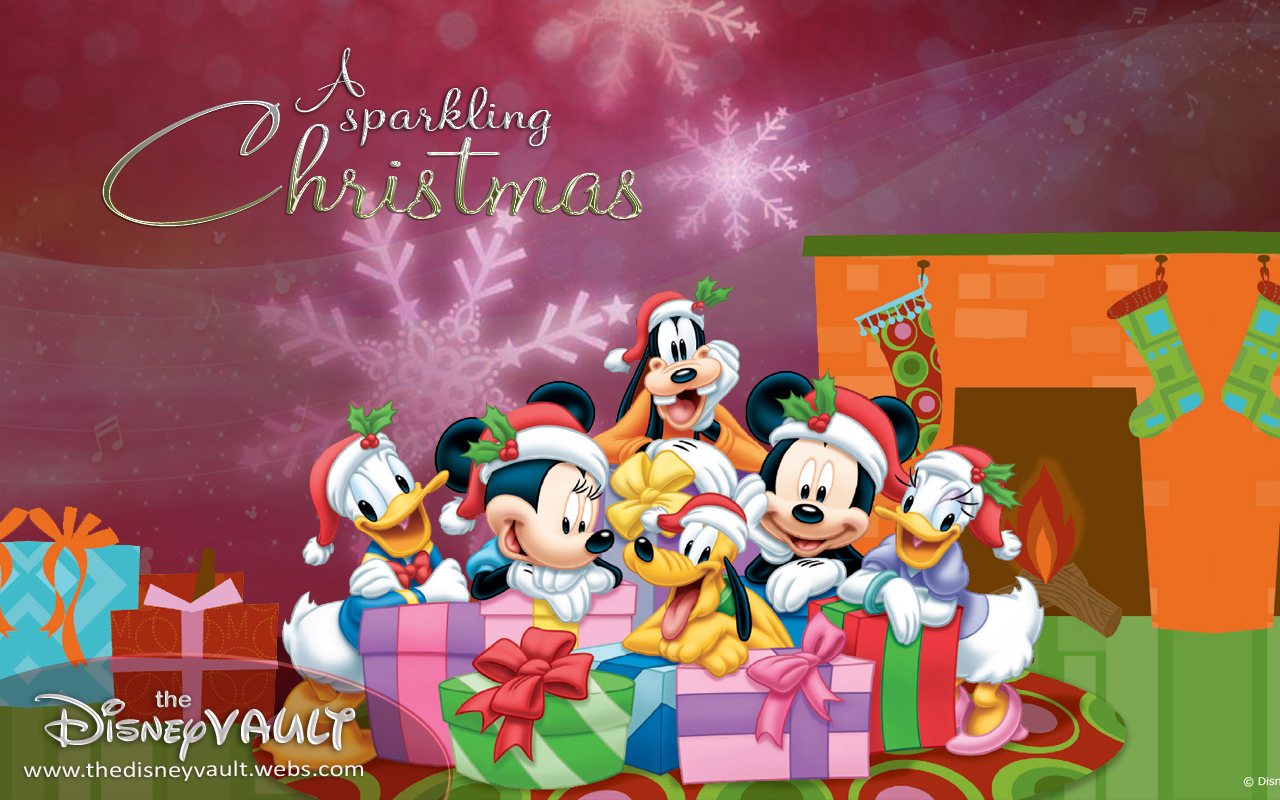 Disney Image Mickey Pals Sparkling Christmas HD Wallpaper And