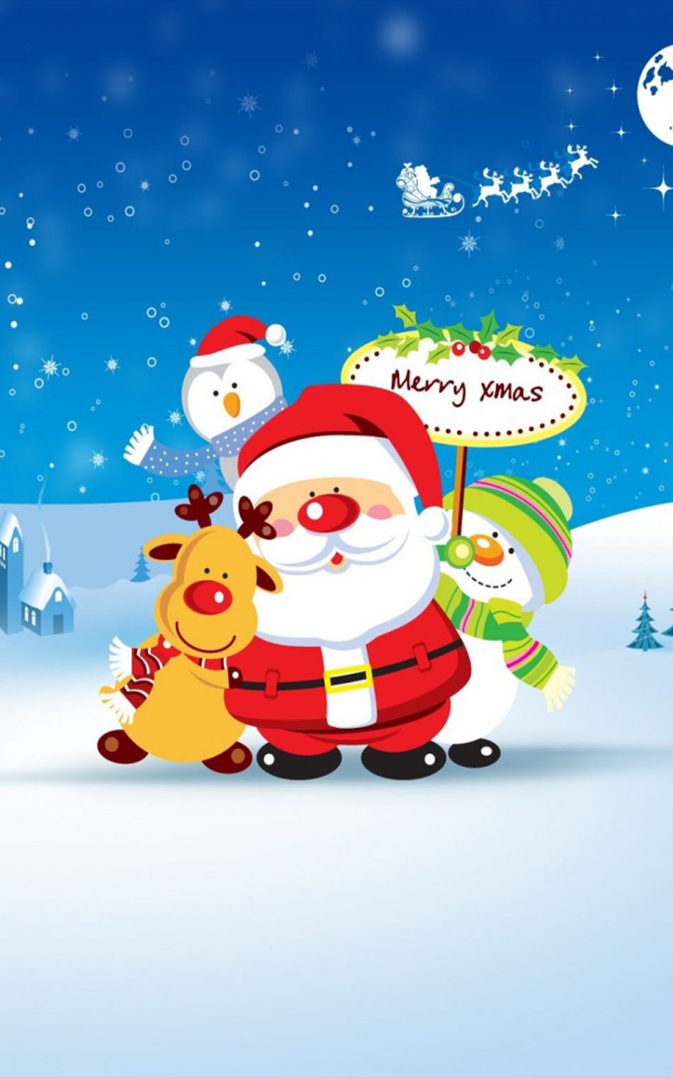 Merry Christmas Santa Cartoon Pure 4k Ultra Hd