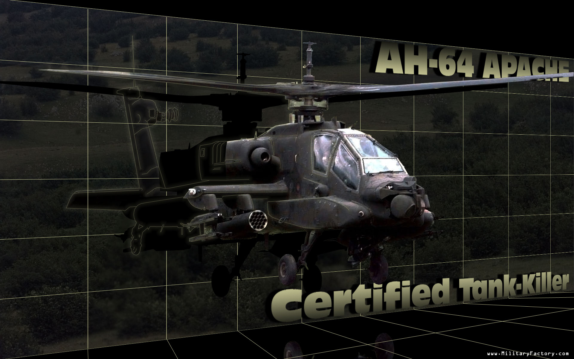 Military Ah Apache Desktop Wallpaper