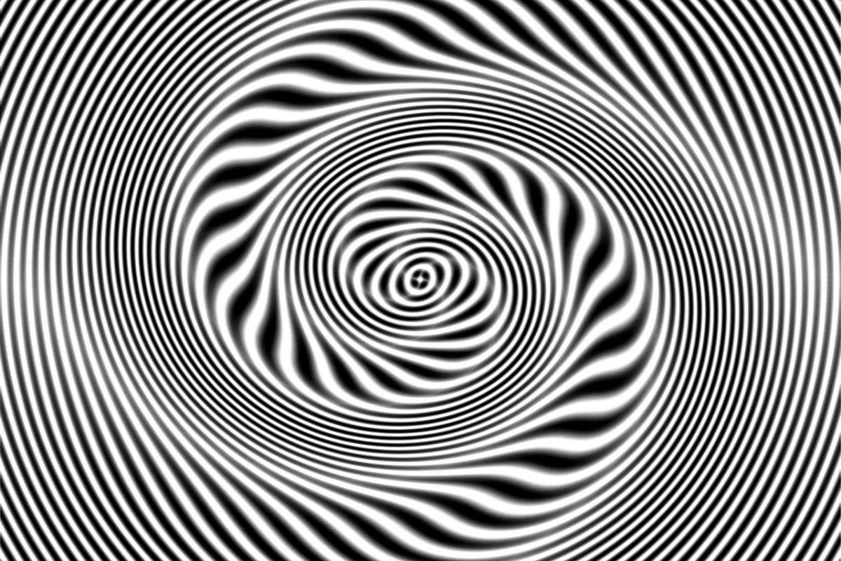 Hypnotic Spiral Background Zebra Blanco Y Negro Wallpaper
