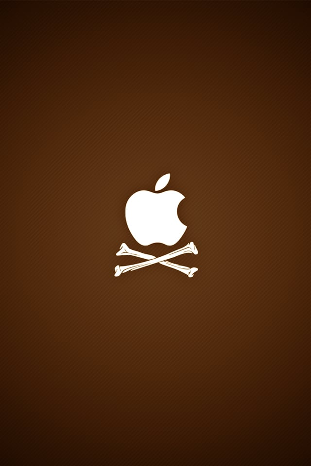 iPhone iBlog Pirate Apple Logo iPhone 4 Wallpapers