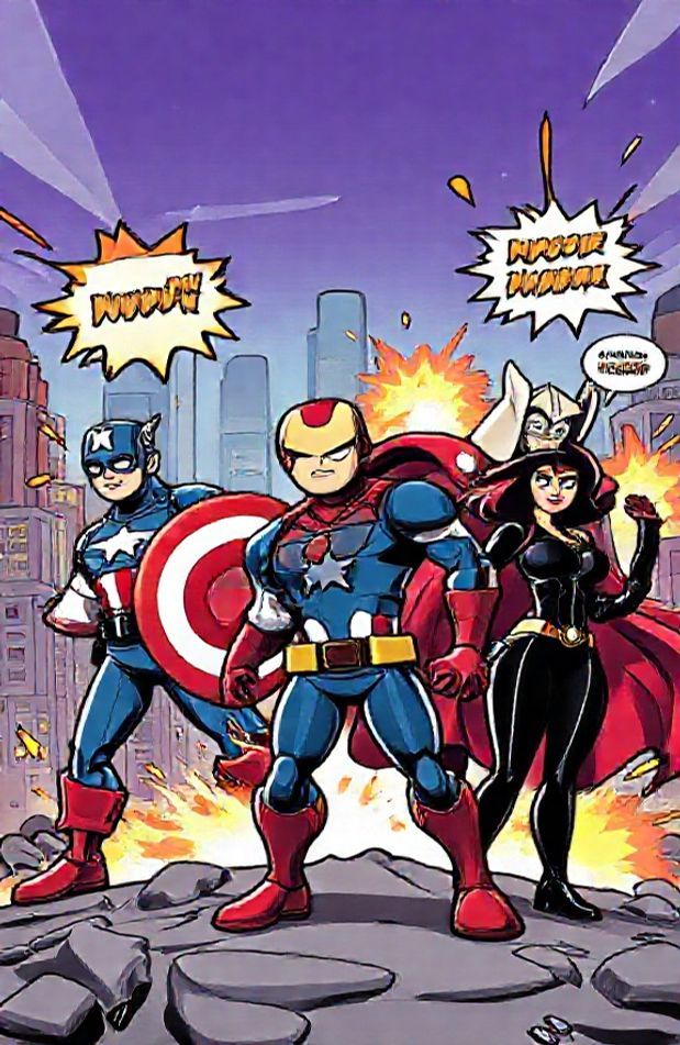 Avengers Cartoon Wallpaper