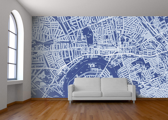 Custom Map Wallpaper Design Crush