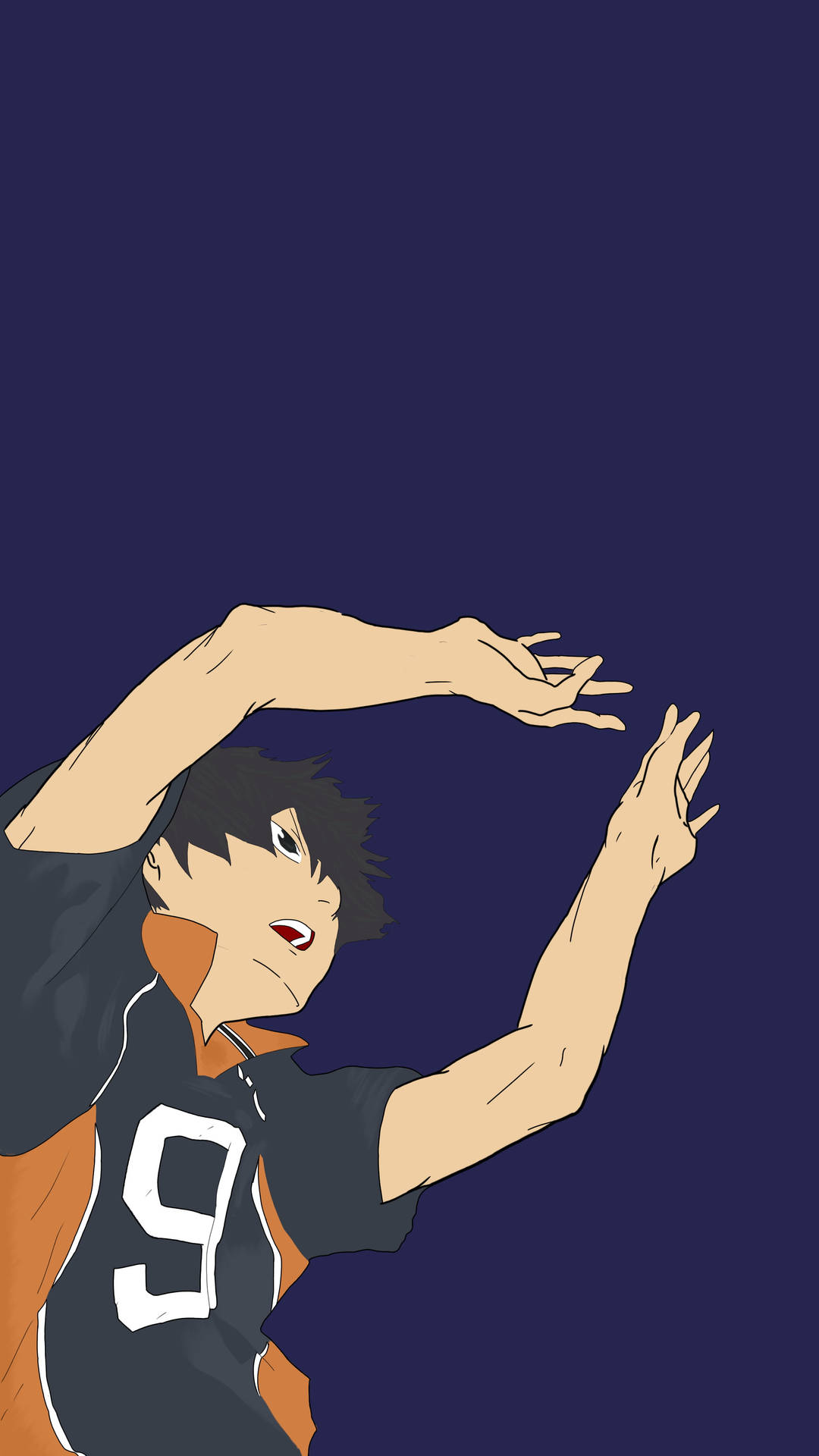 Tobio Kageyama Aesthetic Anime iPhone Wallpaper