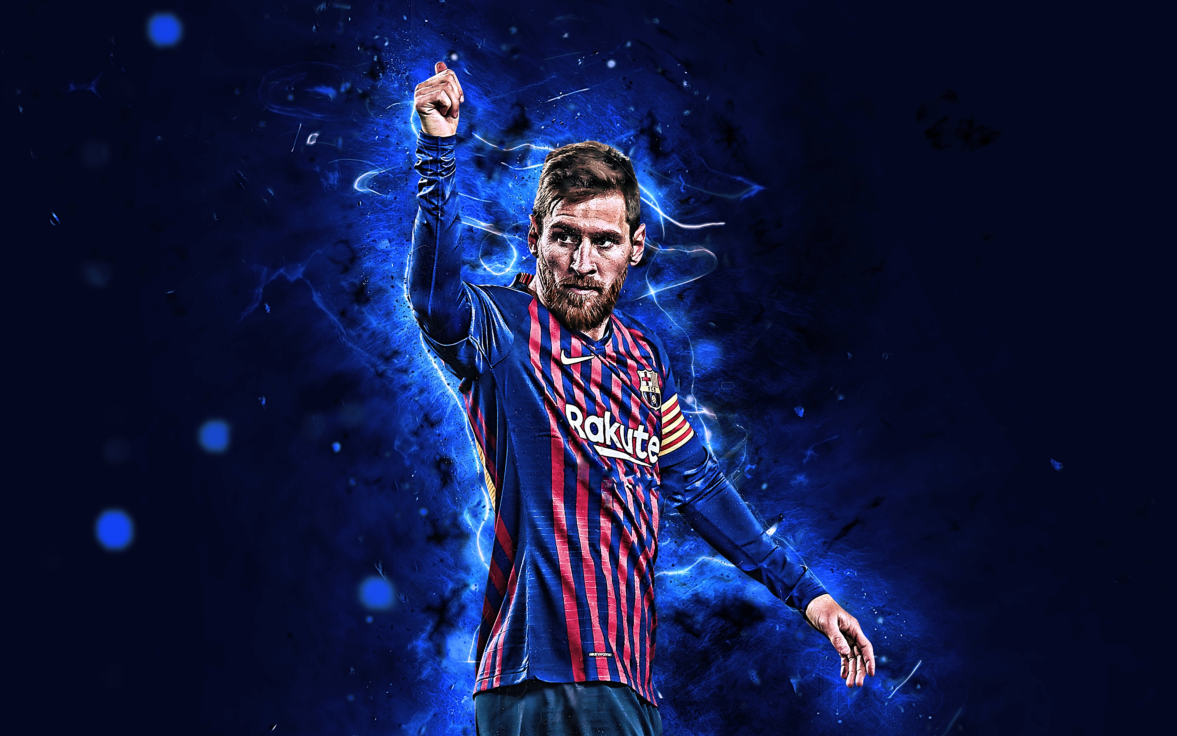 Lionel Messi 4k Ultra HD Wallpaper Background Image 3840x2400