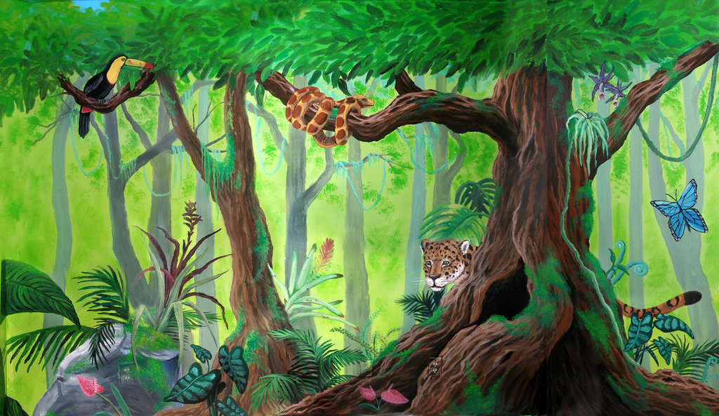 Rainforest Mural By Kchan27
