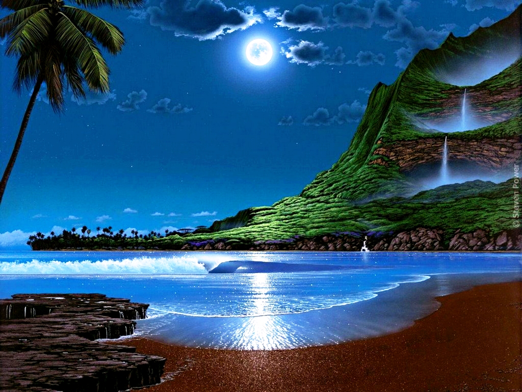 Background For Moon Light Photos Obtaining Animated