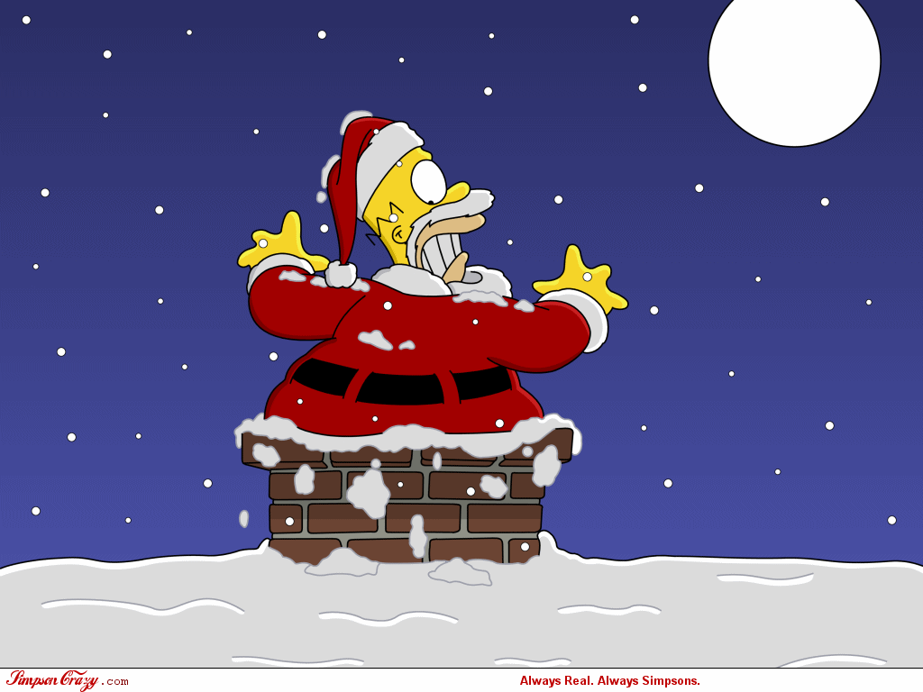 Simpsons Christmas wallpapers Simpsons Crazy